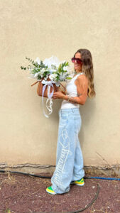 סל קש לבן חגיגי