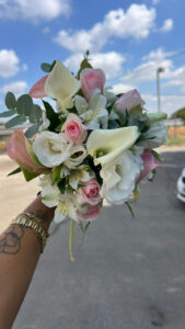 זר כלה מרשמלו