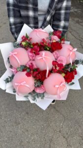 זר בלומה ורוד אדום